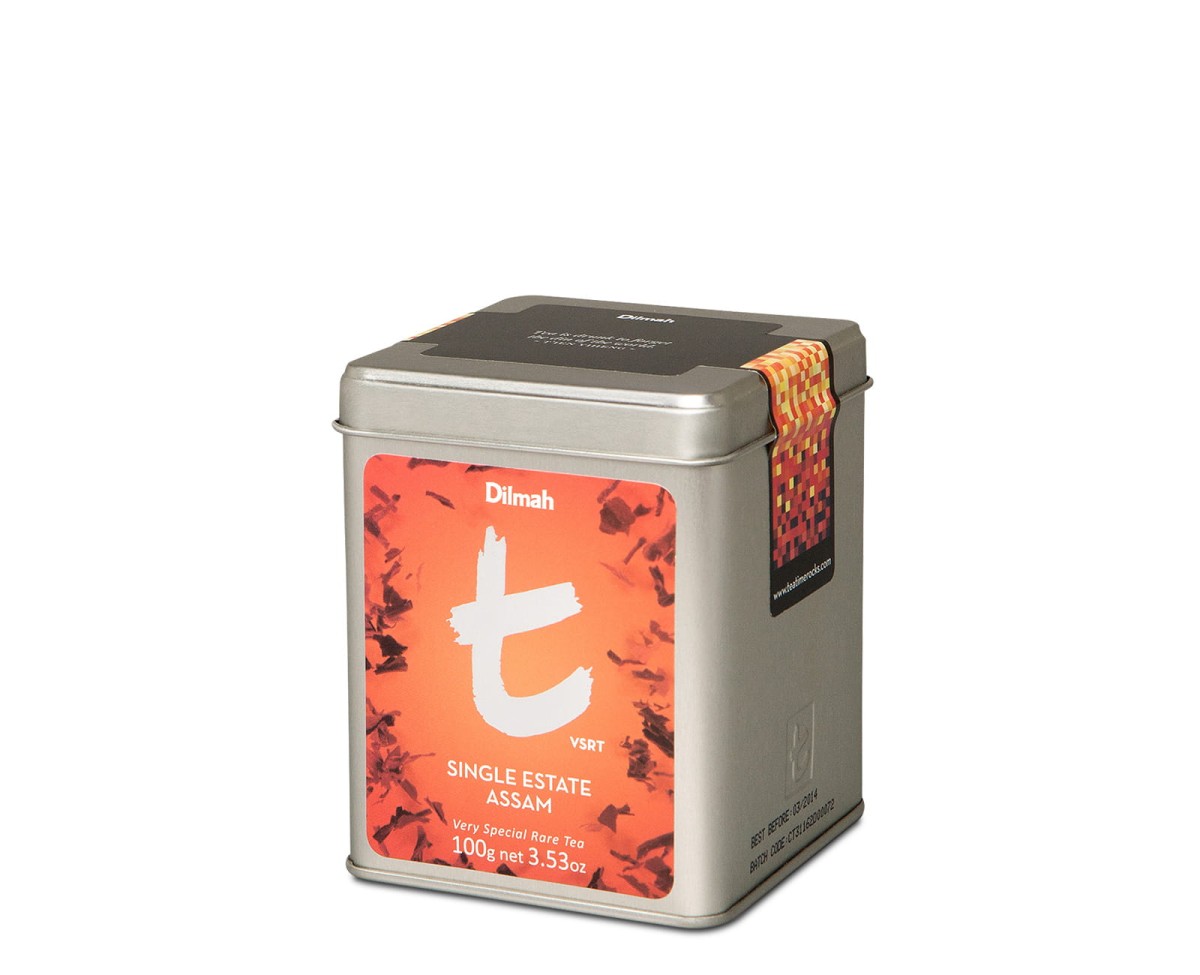 Dilmah Single Estate Assam [100g] - Indyjska czarna herbata Assam z jednej plantacji - 100g sypkiej herbaty liściastej w puszce - 1