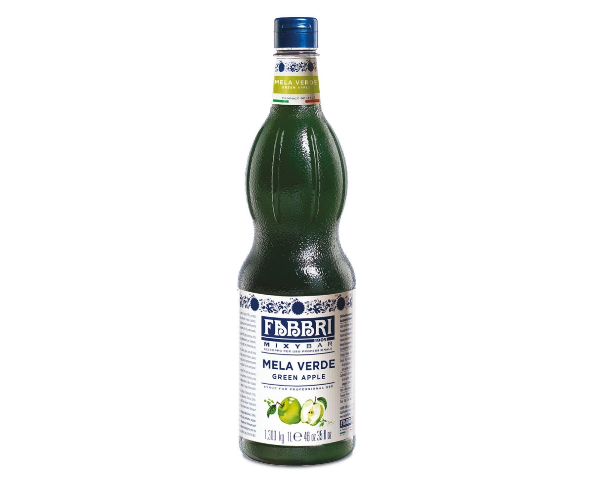 Syropy - Fabbri Mixybar Mela Verde / Green Apple [1000ml] - Wysoko skoncentrowany syrop barmański jabłkowy 1