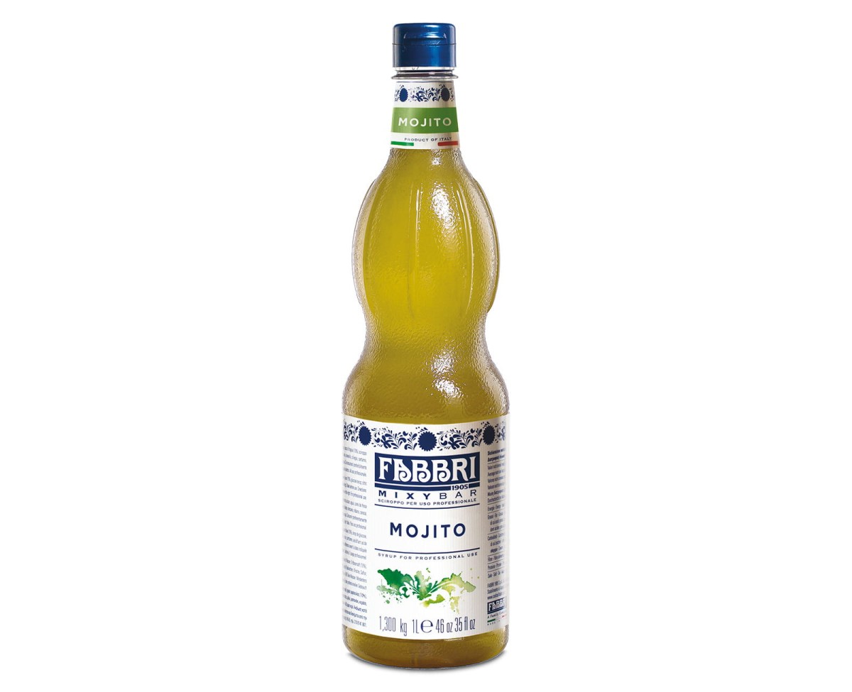 Syropy Fabbri Mixybar Mojito [1000ml] Wysoko skoncentrowany syrop barmański o smaku mojito 1