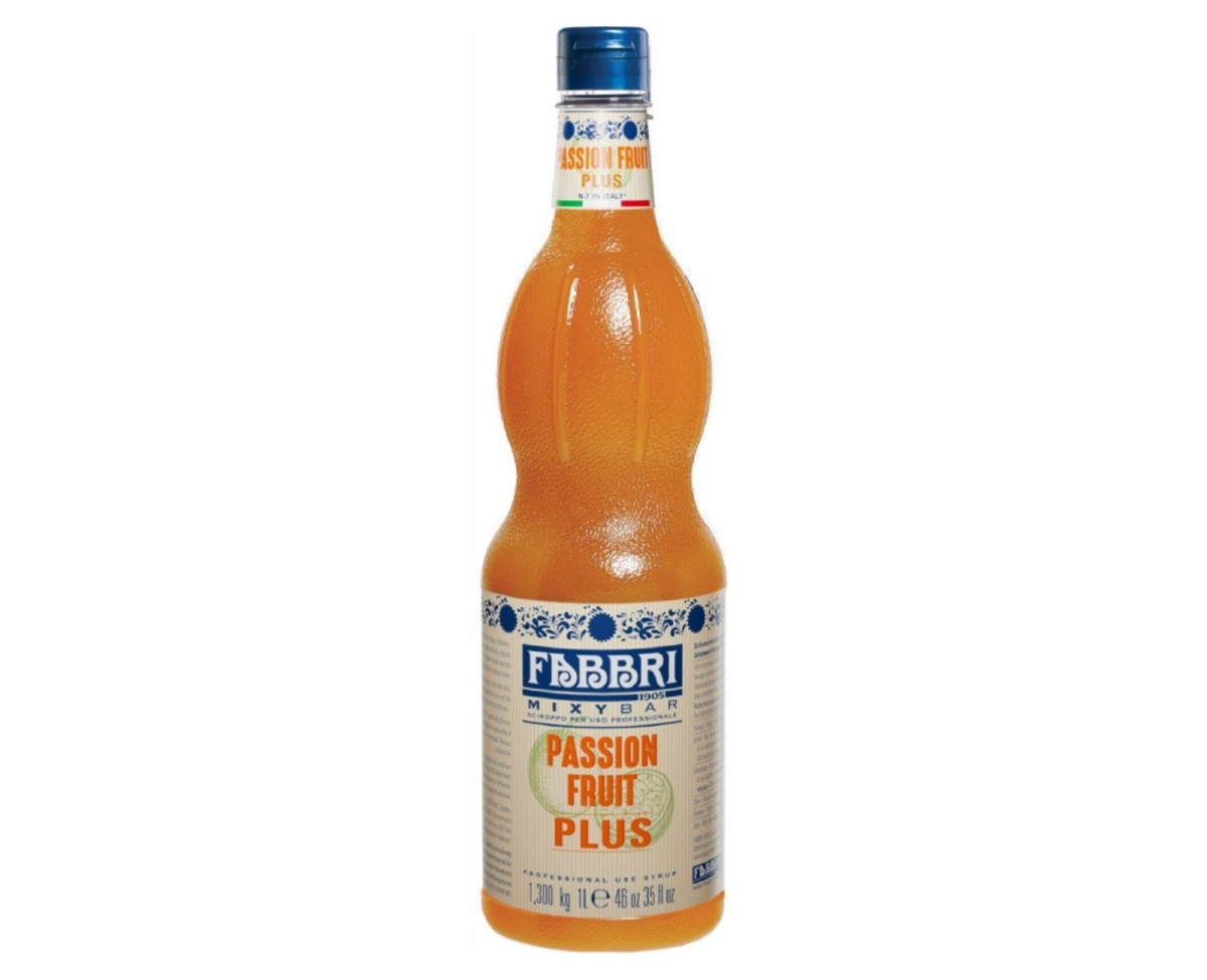 Fabbri Mixybar Passion Fruit Plus - syrop barmański z marakui, o dużej zawartości owoców - butelka 1000ml - 13790