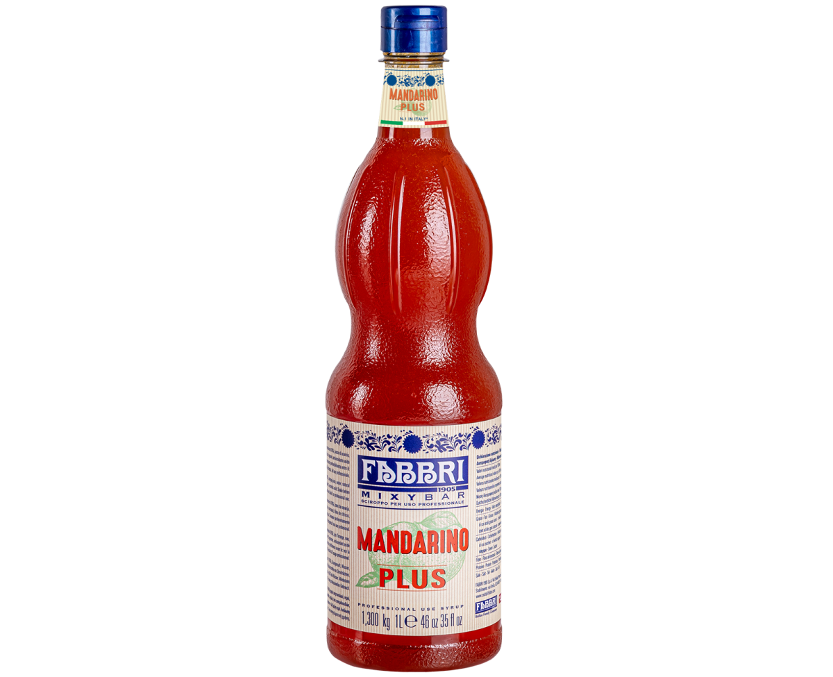 Syropy barmańskie - Fabbri Mixybar Mandarino Plus [1000ml] - Wysoko skoncentrowany syrop barmański mandarynkowy, o dużej zawartości owoców - 1000ml 1