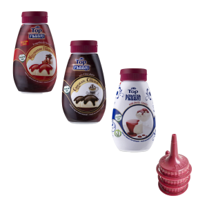 Fabbri Minitopping  - zestaw 3 sosów + nasadki GRATIS