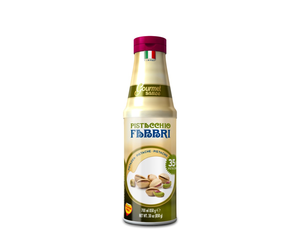 Sosy - Fabbri Gourmet Sauce Pistacchio / Pistachio [850g] - Pistacjowa kremowa polewa do dserów,lodów, jogurtu, kawy, koktajli i drinków - 1