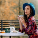 Herbata zielona z dodatkami ekspresowa w puszce - Dilmah 85 Reserve Ceylon Green Tea With Mint [20x2g]  - Cejlońska zielona herbata z dodatkiem liści mięty i olejku miętowego - 20 stożkowych torebek ekspresowych 2g z zawieszką w puszce 6