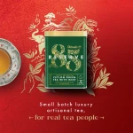Herbata zielona z dodatkami ekspresowa w puszce - Dilmah 85 Reserve Ceylon Green Tea With Mint [20x2g]  - Cejlońska zielona herbata z dodatkiem liści mięty i olejku miętowego - 20 stożkowych torebek ekspresowych 2g z zawieszką w puszce 4