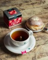 Herbata Czarna Aromatyzowana  W porcjach  Dilmah Rose with French Vanilla [20x2g] - Cejlońska czarna herbata z aromatem róży i francuskiej wanilii.    20 stożkowych torebek ekspresowych 2g z zawieszką 4 Tłusty czwartek