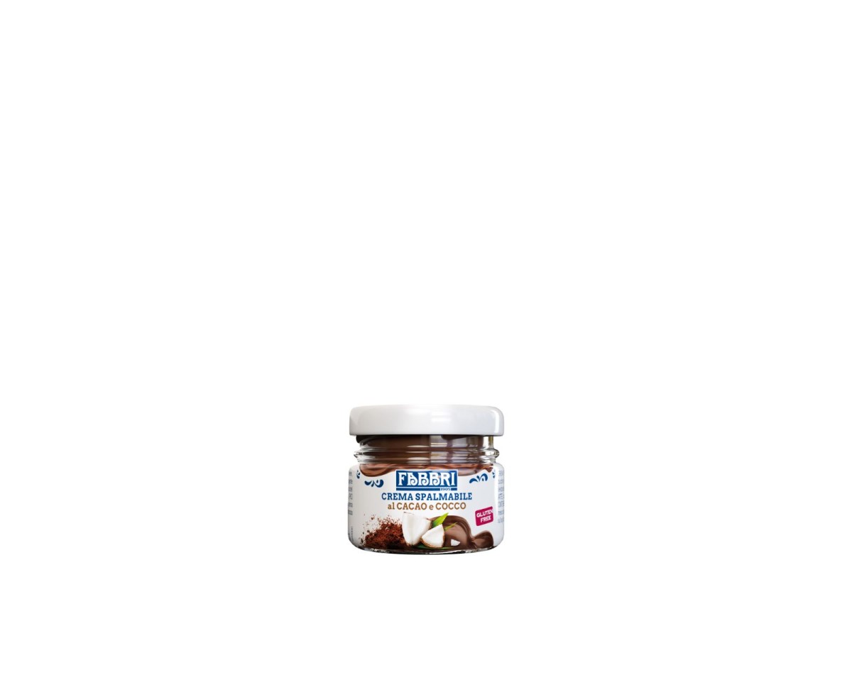 mini słoiczek - Dodatki spożywcze - Krem do Smarowania - Fabbri Crema Spalmabile al Cacao e Cocco [30g] - Krem do smarowania o smaku kakao i kokosa 30g - 1