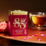 Herbata czarna aromatyzowana ekspresowa w puszce - Dilmah 85 Reserve Rose, Lychee &amp; Vanilla [20x2g] - Cejlońska czarna herbata z aromatem róży, liczi i wanilii - 20 stożkowych biodegradowalnych torebek ekspresowych 2g z zawieszką w puszce 3