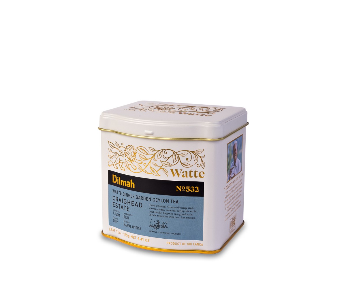 Herbata sypka - Dilmah Watte Craighead Estate [125g] Single Garden Ceylon Black Tea - Czarna herbata cejlońska (ze średnich wysokości) w eleganckiej puszce - puszka 125g - 1