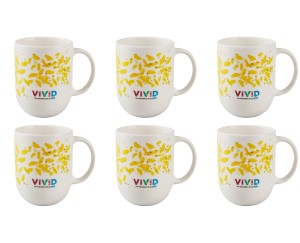 Kubek Dilmah Vivid (wzór żółty)