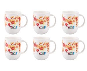 Kubek Dilmah Vivid (wzór pomarańczowy)