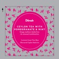 Herbata Czarna Aromatyzowana  W porcjach  Dilmah Ceylon Tea with Pomegranate &amp;amp; Mint [50x2g] - Cejlońska czarna herbata z aromatem granatu i mięty - 50 stożkowych torebek ekspresowych 2g z zawieszką w kopercie.