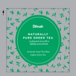 Herbata Zielona  W porcjach  Dilmah Naturally Pure Green Tea [50x2g] - Zielona herbata cejlońska - 50 stożkowych biodegradowalnych torebek ekspresowych 2g z zawieszką w kopercie 1