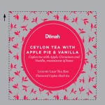 Herbata Czarna Aromatyzowana  W porcjach  Dilmah Ceylon Tea with Apple Pie &amp; Vanilla [50x2g] - Cejlońska czarna herbata o smaku szarlotki - 50 stożkowych biodegradowalnych torebek ekspresowych 2g z zawieszką w kopercie 1