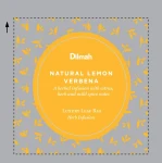 Herbata ziołowa  W porcjach  Dilmah Natural Lemon Verbena [30x2g] - Werbena cytrynowa - zioła jednorodne - 30 stożkowych biodegradowalnych torebek ekspresowych 2g z zawieszką w kopercie 1
