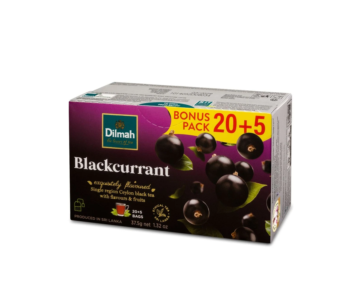 Herbata czarna aromatyzowana w porcjach -25 torebek ekspresowych 1,5g z zawieszką - 1