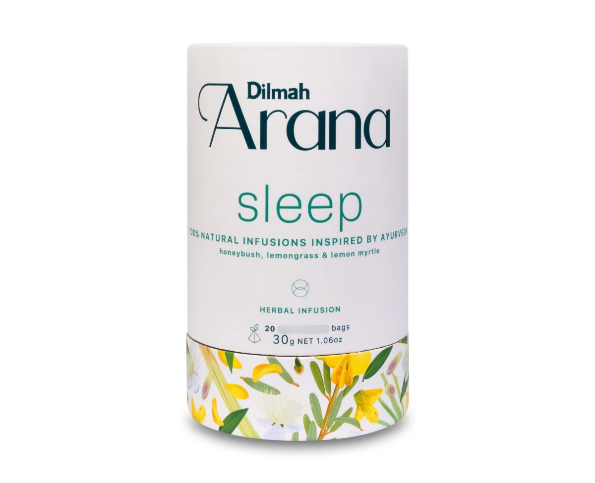 Miodokrzew - Dilmah Arana Sleep [20x1,5g] - Miodokrzew, trawa cytrynowa, mirt cytrynowy. Naturalny napar inspirowany Ajurwedą - 20 stożkowych torebek ekspresowych - 1