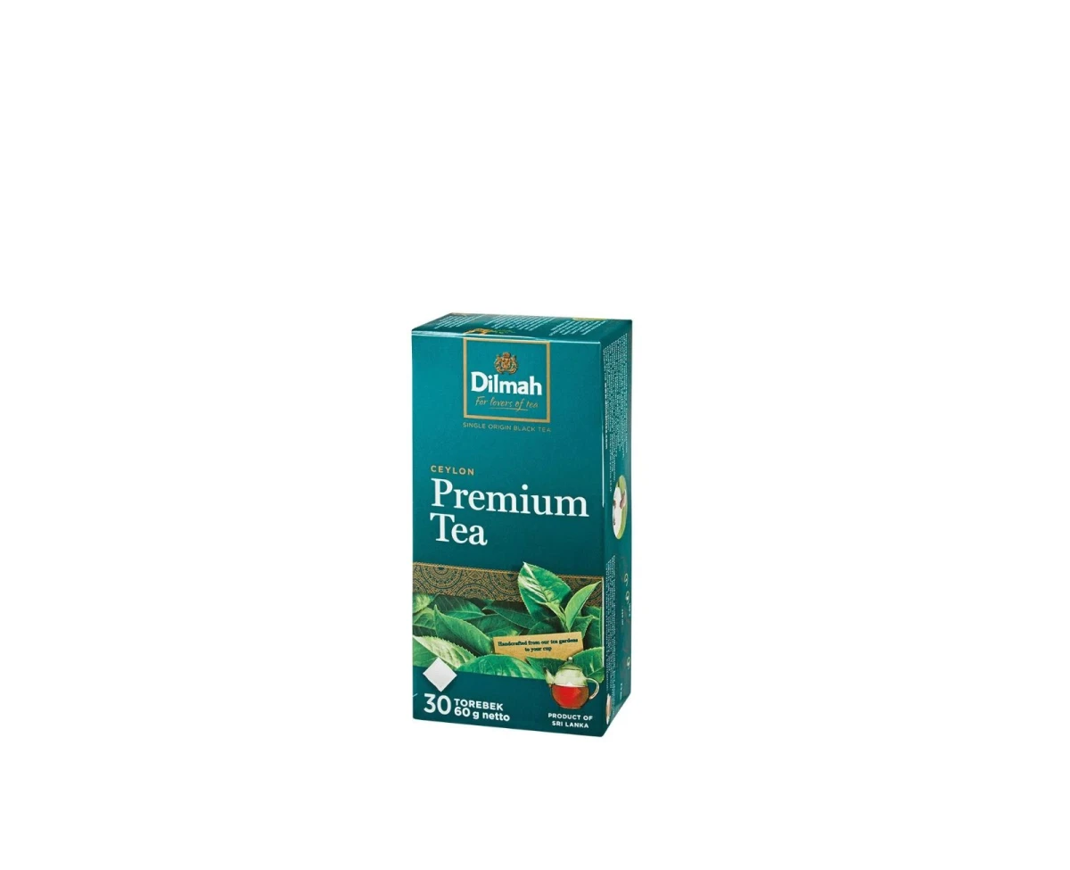 Herbata czarna - Dilmah Premium Tea [30x2g] - Klasyczna czarna herbata cejlońska.    30 torebek ekspresowych 2g bez zawieszki 5
