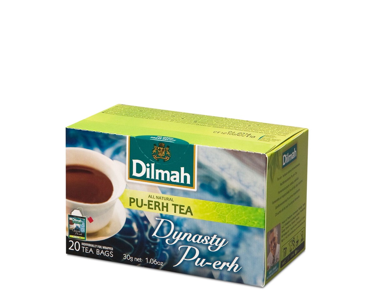 1Herbata Pu-erh (wtórnie fermentowana) . Dilmah Dynasty Pu-Erh Tea [20x1,5g]